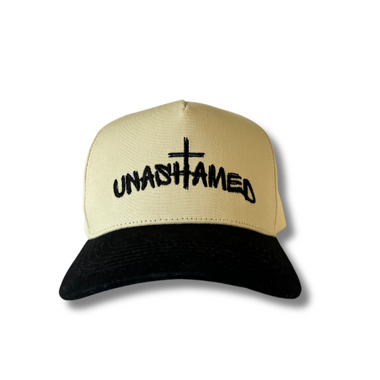 Unashamed Snapback // Black & Creme